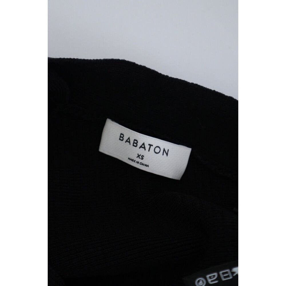 Aritzia Babaton Size XS Sculpt Knit Criss Cross Cropped Tank Black - Picture 7 of 9